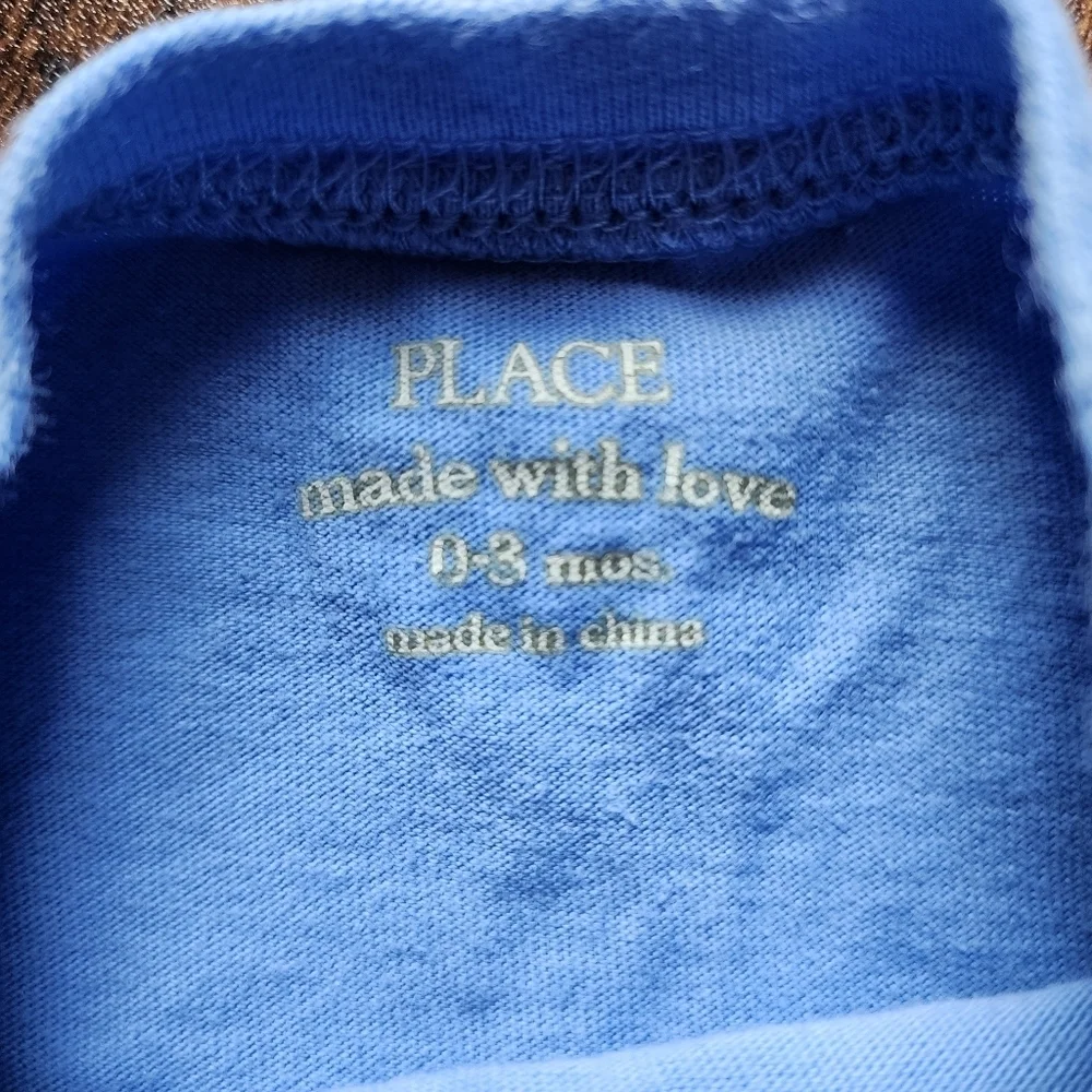 Blue Ombre robot onesie size 0-3mo